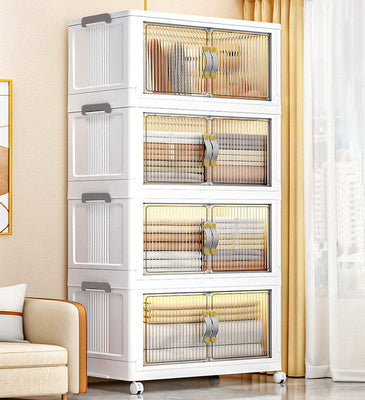 BlushBite® Large-Capacity Folding Storage Bins With Lids and Wheels