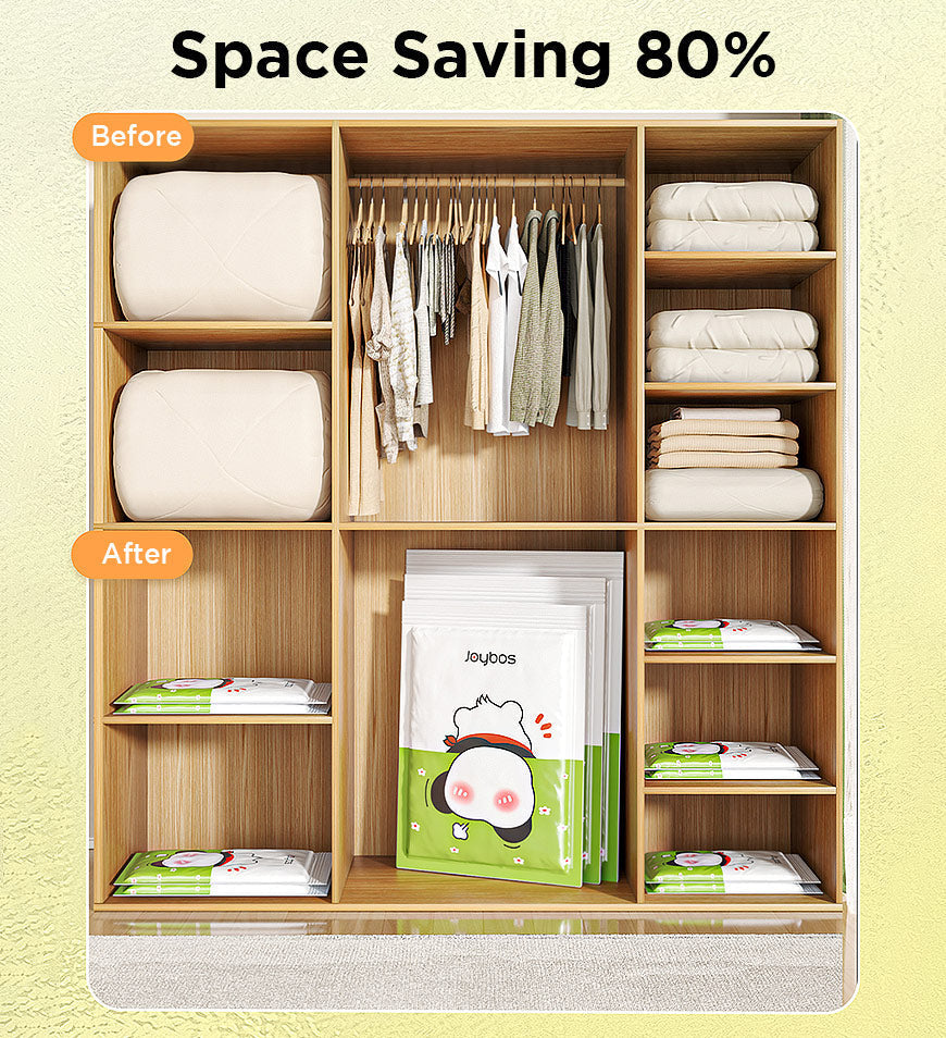 BlushBite® Set of 3 Vacuum Storage Bags for Clothes F233