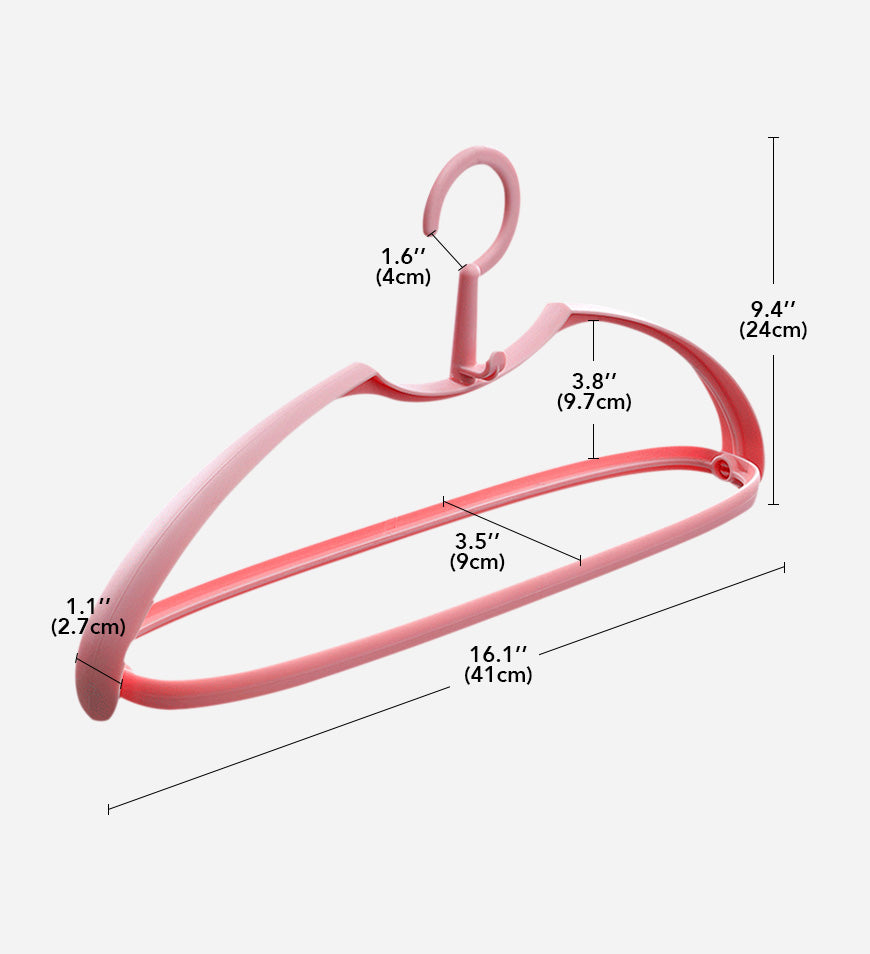 BlushBite® Colourful Light Weight Durable Non-Slip Clothes Hangers Z83