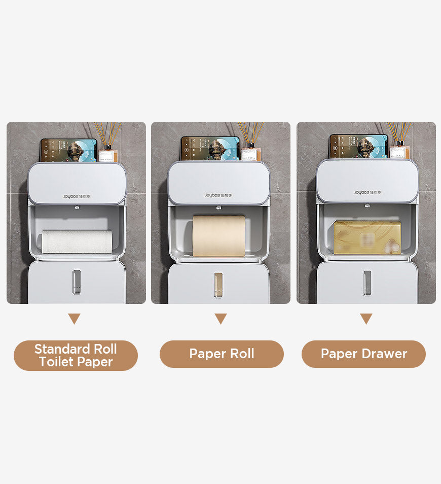 BlushBite® Toilet Paper Box with Drawer Z133