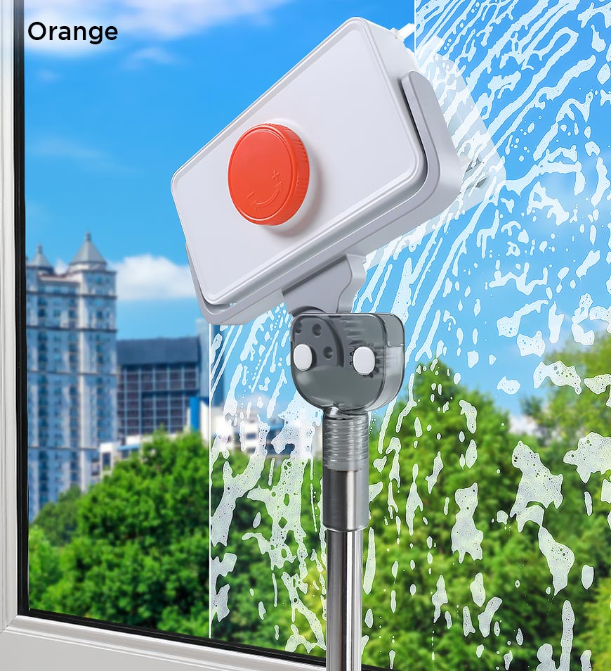 BlushBite® Rectangle Double-Sided Magnetic Telescopic Rod Window Cleaner