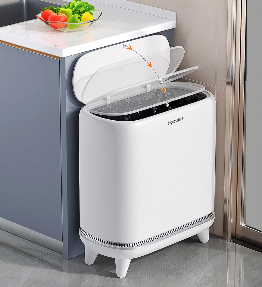 BlushBite® Narrow Trash Can With Legs Auto Adsorb Trash Bag Z108