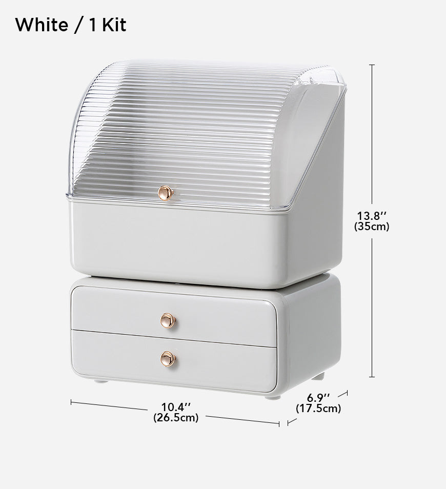 BlushBite® High Quality Large Capacity Cosmetics Storage Box with Drawer