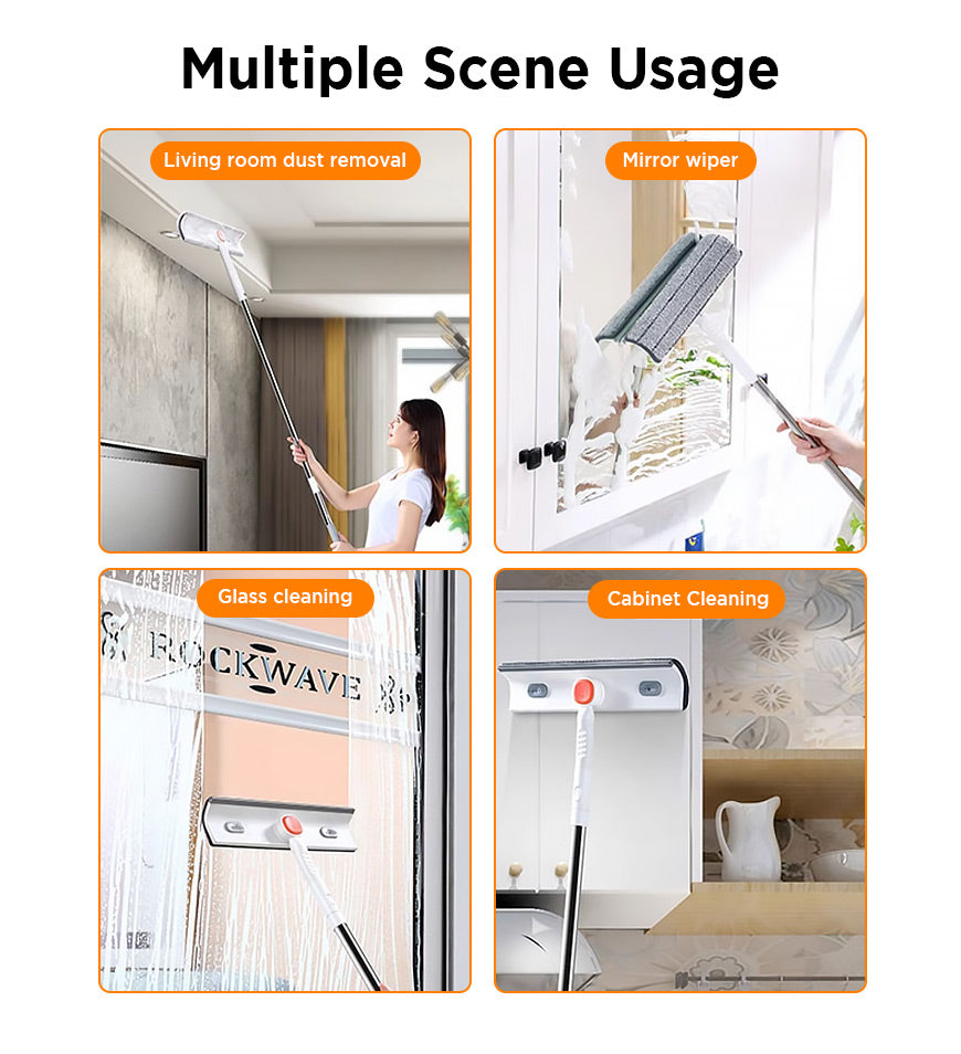 BlushBite® Window Cleaning Tool with Extension Pole Z140