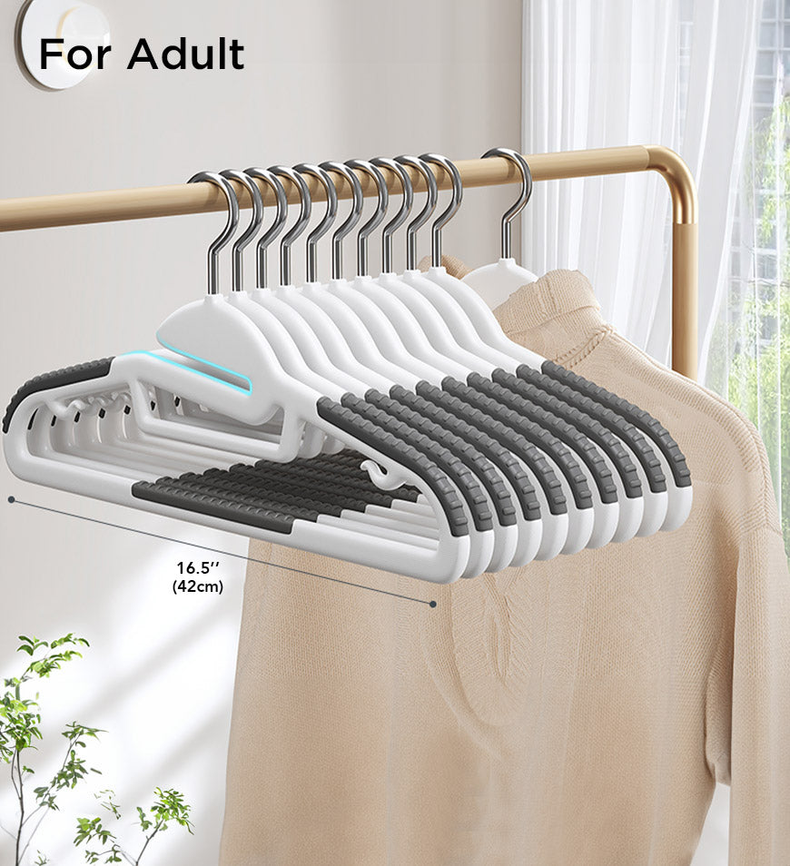 BlushBite® 20 Packs Hangers with Non-Slip Design F22