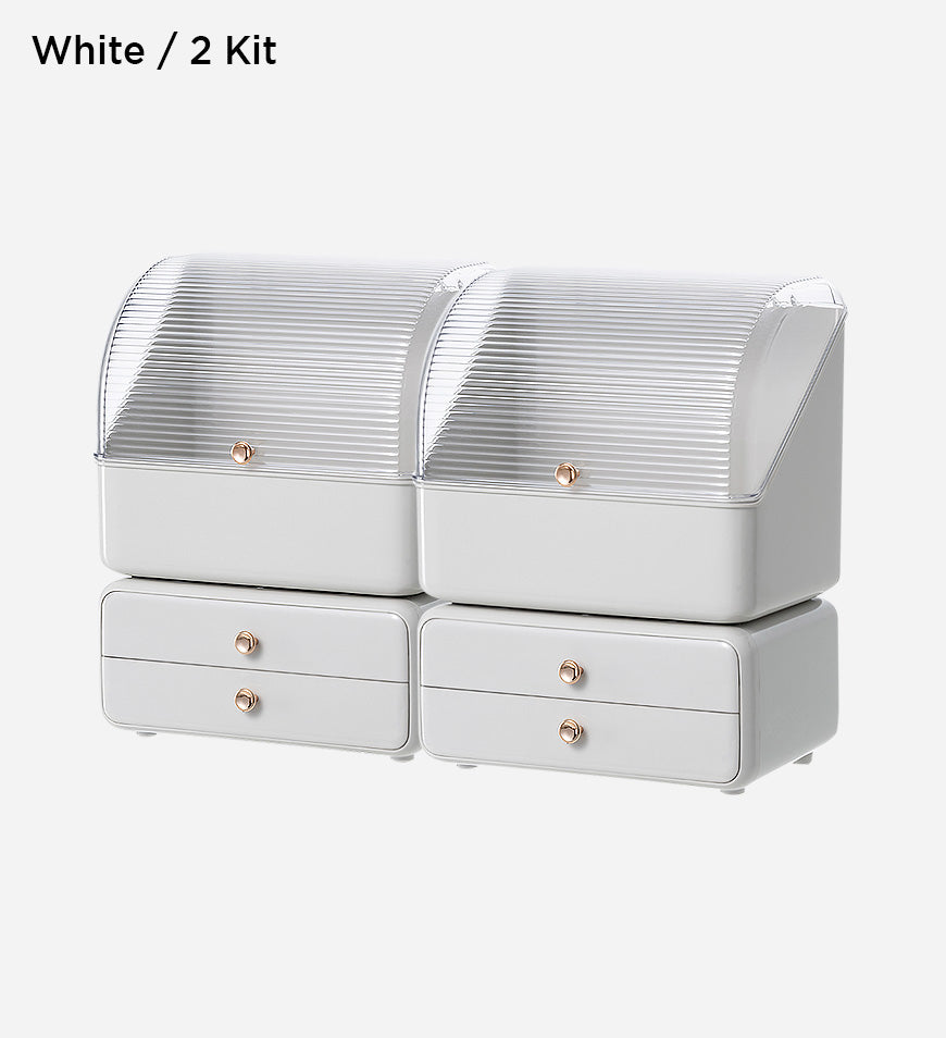 BlushBite® High Quality Large Capacity Cosmetics Storage Box with Drawer