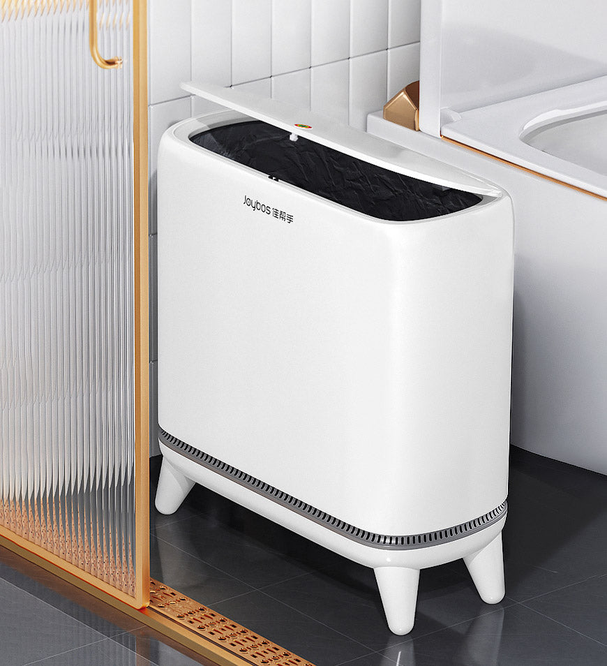 BlushBite® Narrow Trash Can With Legs Auto Adsorb Trash Bag Z108