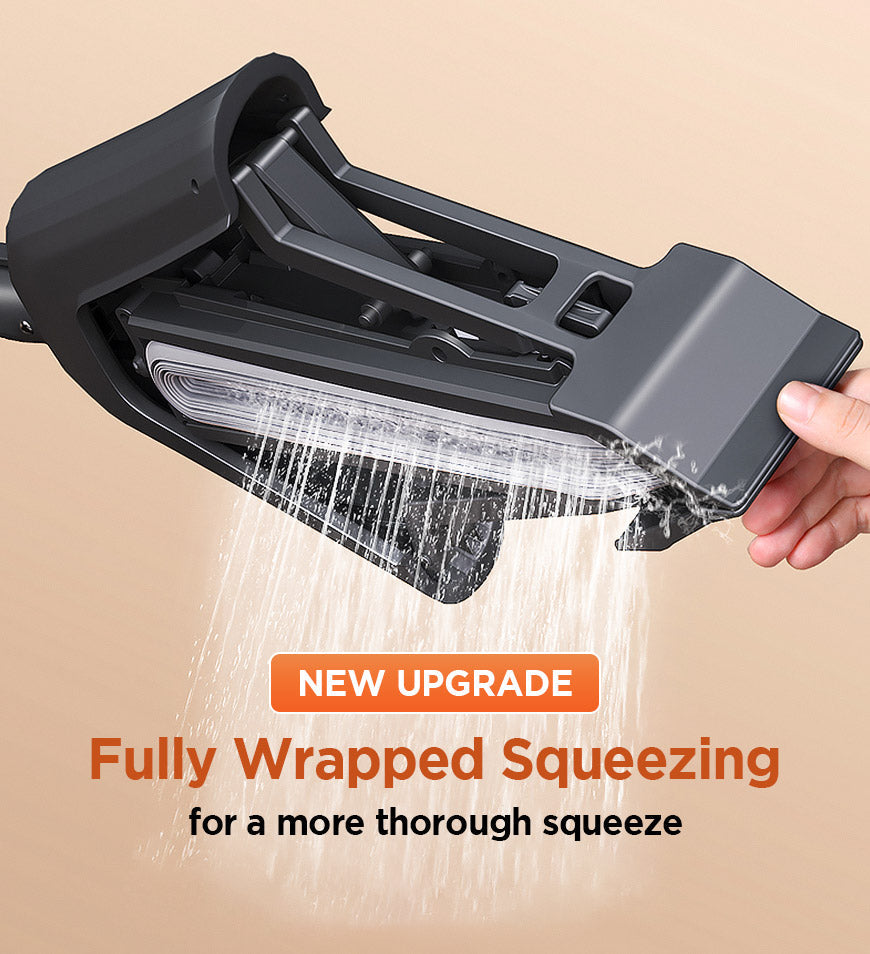 BlushBite® One Click Press Hands Free Wash Sponge Mops Z169