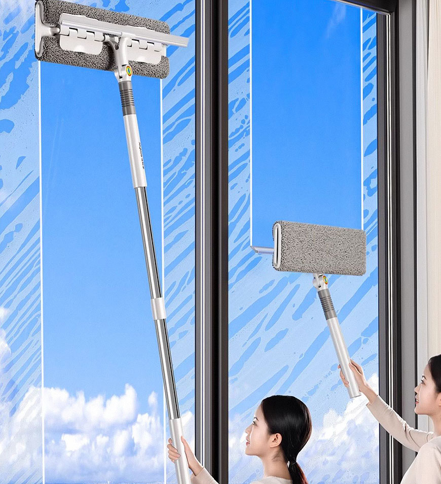 BlushBite® Professional Multi-Use Rotatable Squeegee Window Cleaning Wiper Z63