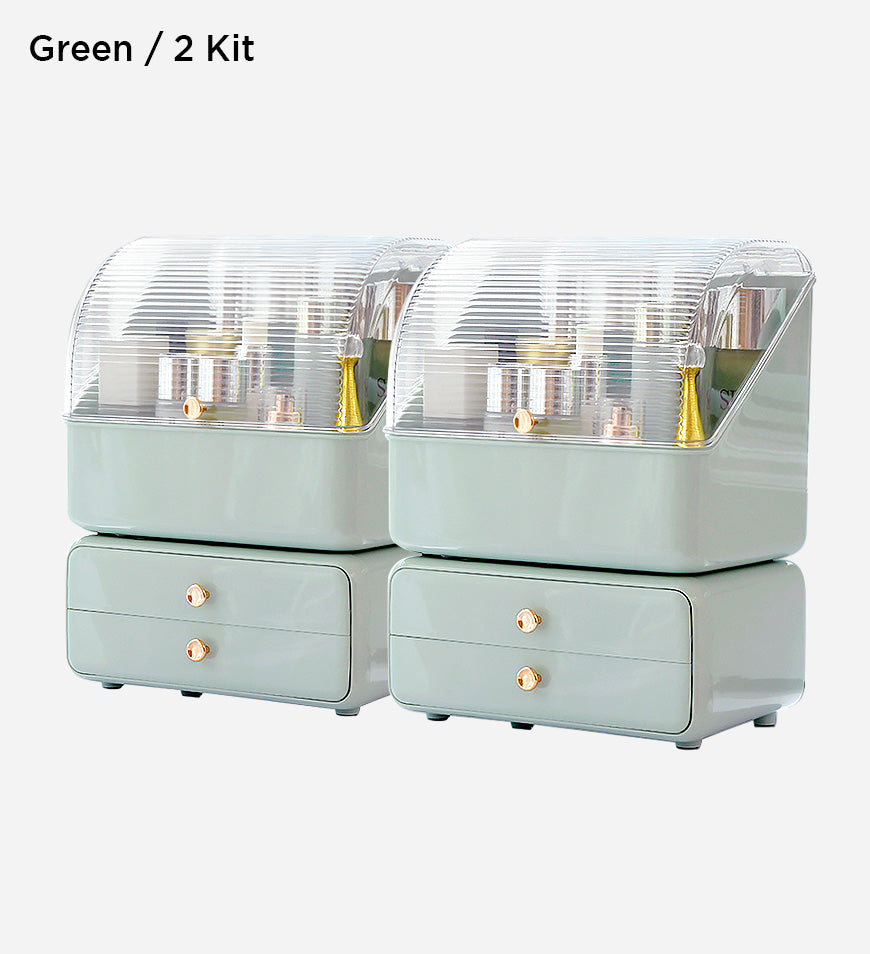 BlushBite® High Quality Large Capacity Cosmetics Storage Box with Drawer