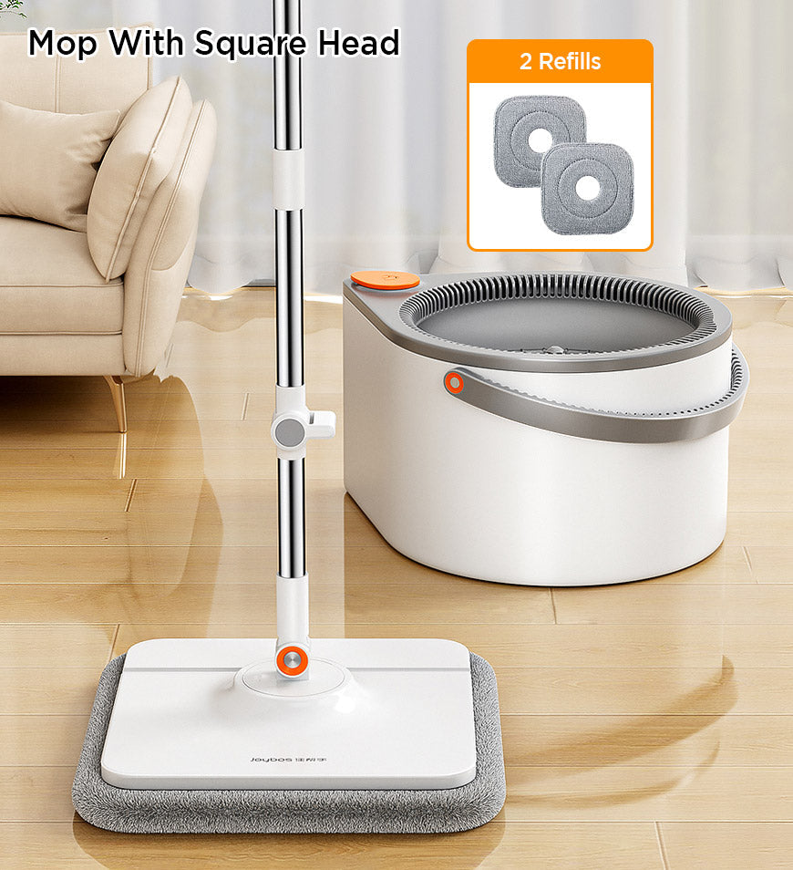 BlushBite® Easy Washing Round Spin Mop & Bucket System