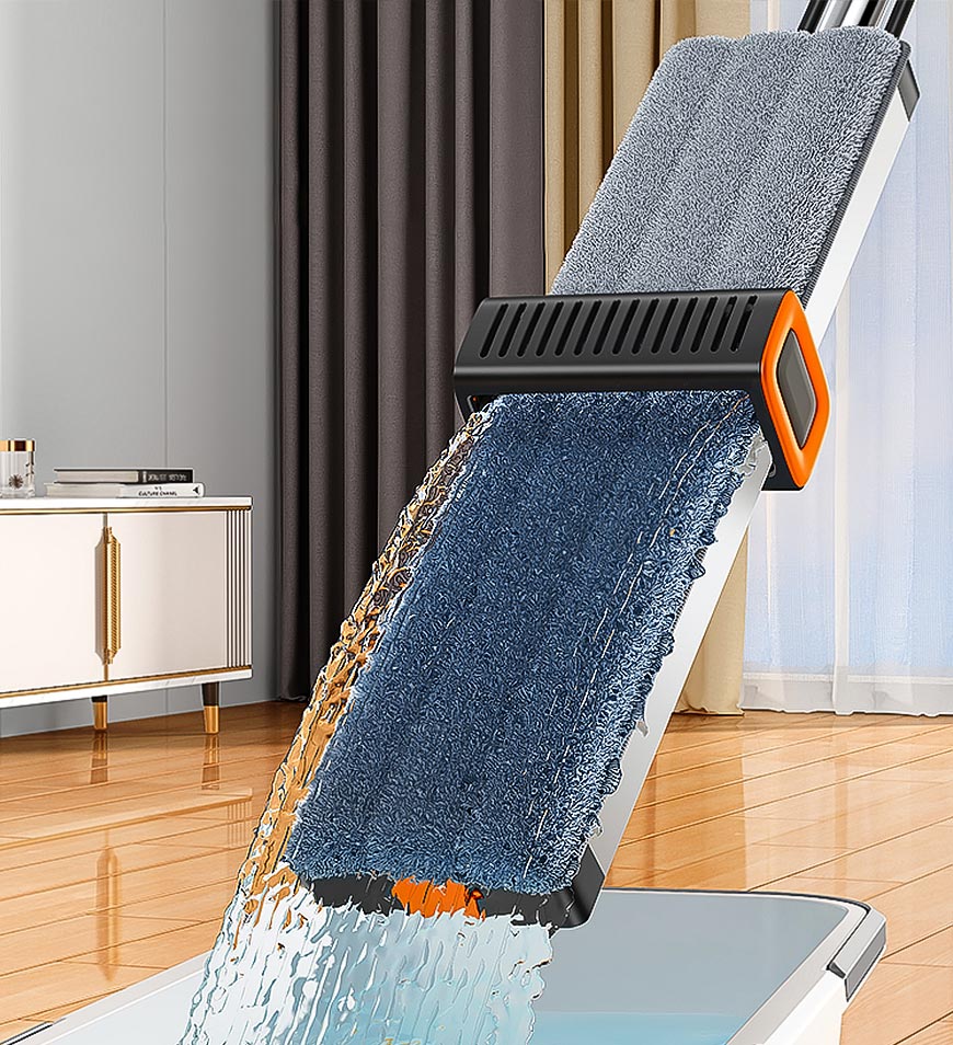 BlushBite® 45cm Flat Mop Household With Scraping StripsZ71