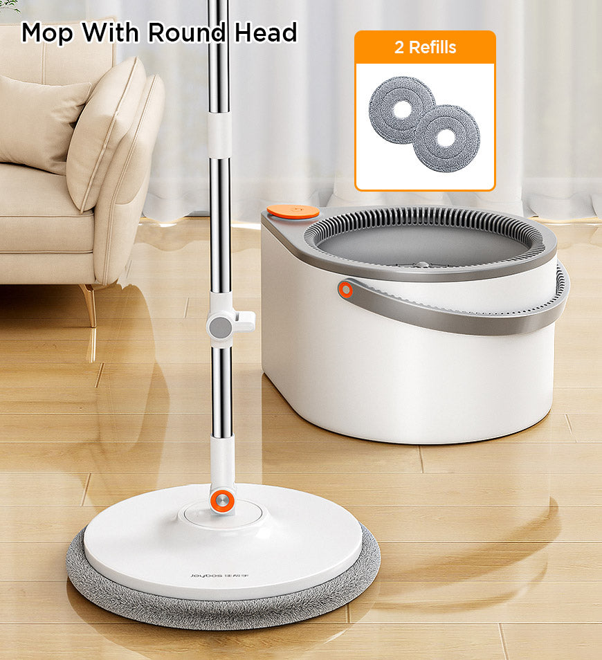 BlushBite® Easy Washing Round Spin Mop & Bucket System
