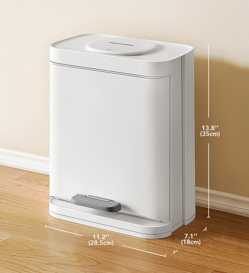 BlushBite® 4.2 Gal Step Trash Can with Small Lid and Hand Free Foot Pedal