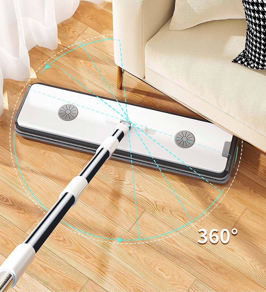 BlushBite® 2 Pcs Large Flat Floor Mop and Bucket Set With Upgrade Wringer Set Z41
