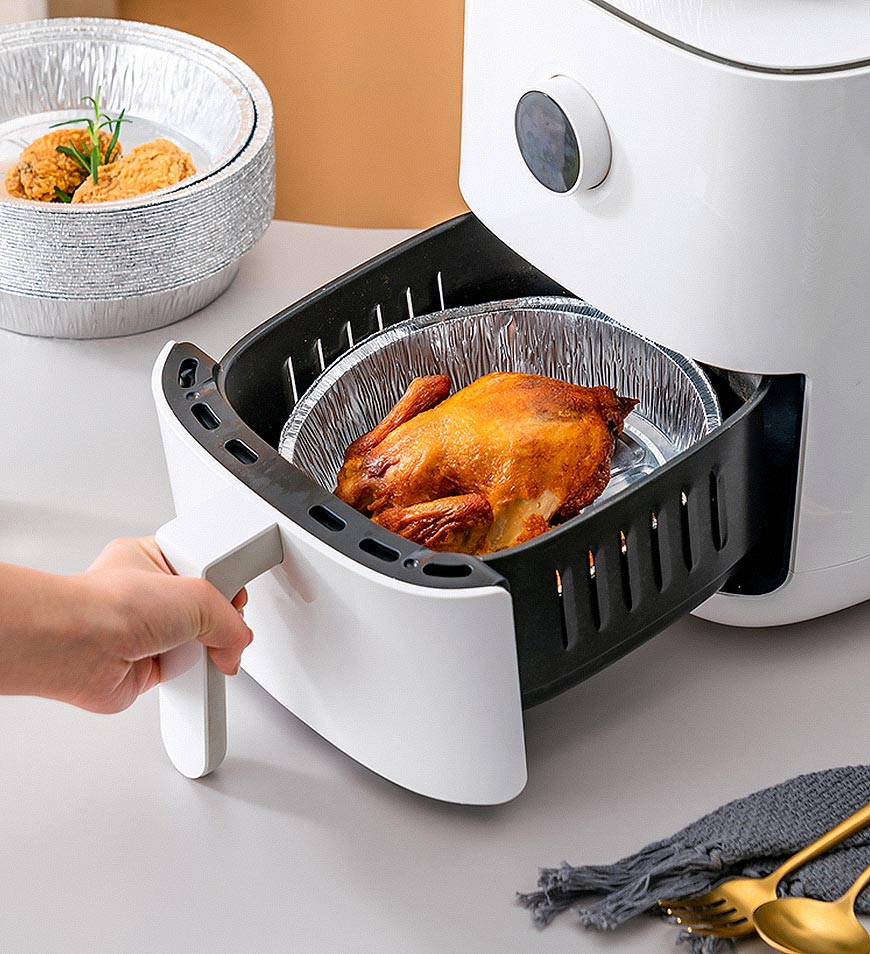 BlushBite® Round Aluminum Air Fryer Trays F53