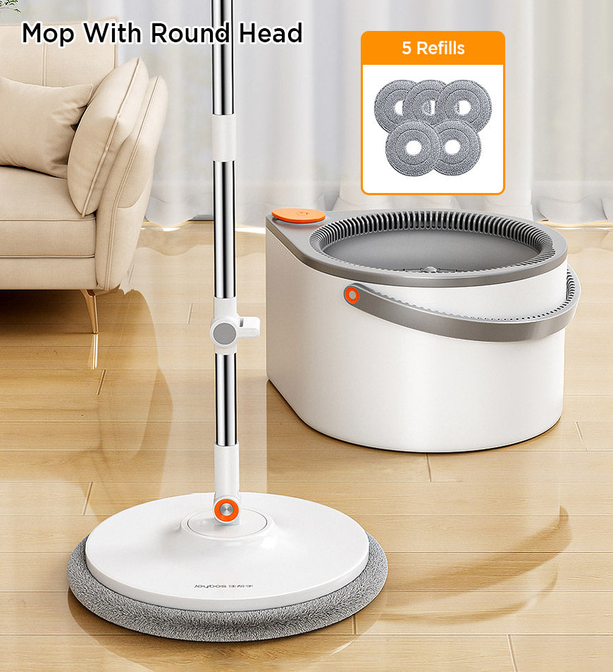 BlushBite® Easy Washing Round Spin Mop & Bucket System