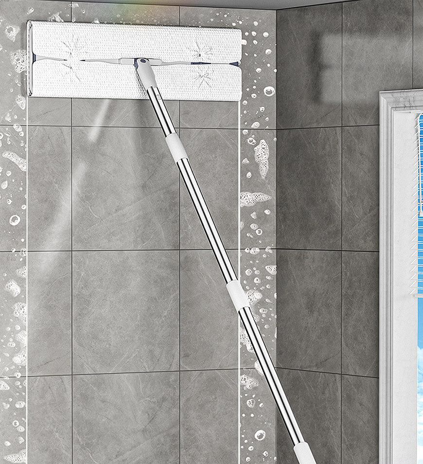 BlushBite® Upgrade 2+2 Scrapers 16" Large Flat Mop and Bucket System Z84