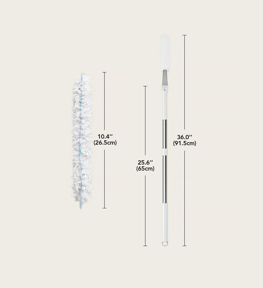 BlushBite® Electrostatic Duster Kit With Extender Handle And 10 Duster Refills Z193