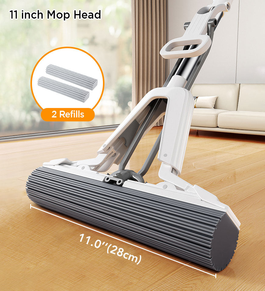 BlushBite® 13 Inch Head PVA Sponge Mops for Floor Cleaning Z46