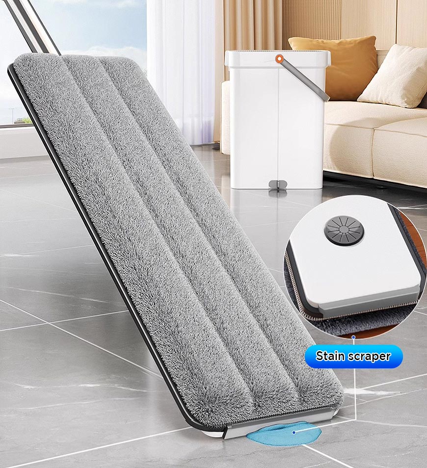 BlushBite® 2 Pcs Large Flat Floor Mop and Bucket Set With Upgrade Wringer Set Z41