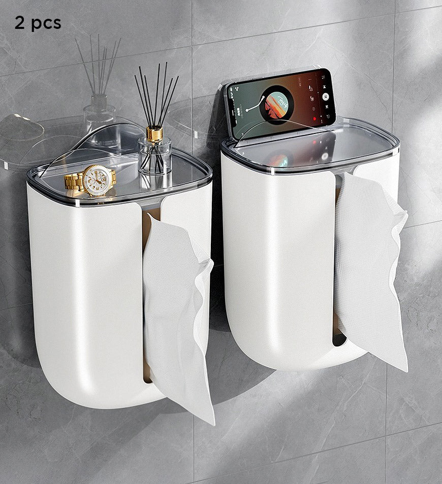 BlushBite® Wall Mounted Bathroom Tissue Box Z36