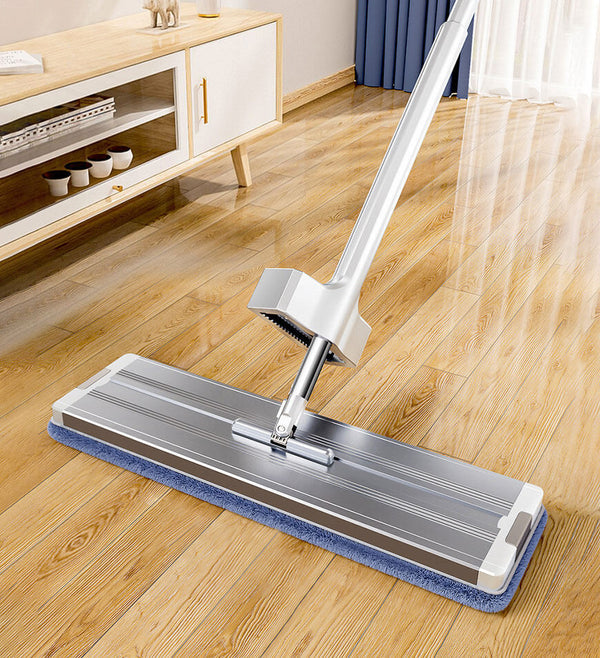 BlushBite® 16" Microfiber Mop Floor Cleaning System with 4 Mop Pads