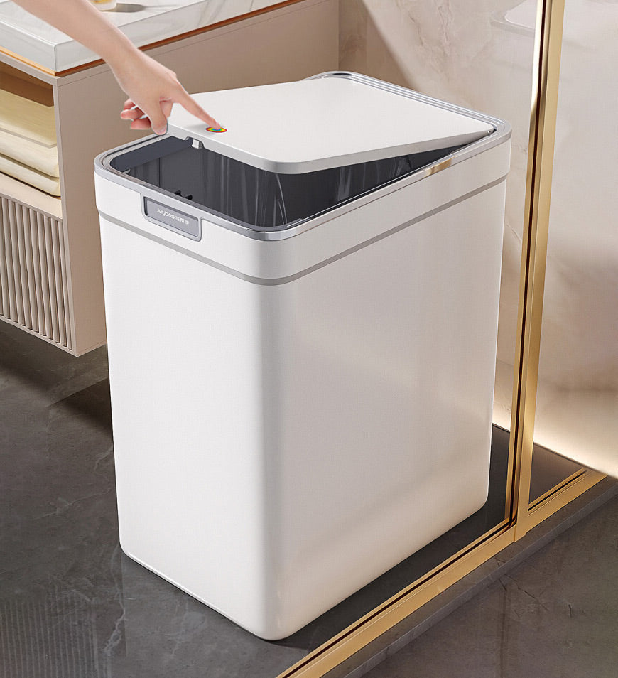BlushBite® 14L Trash Can with Press Type Lid for Bathroom Slim Z161
