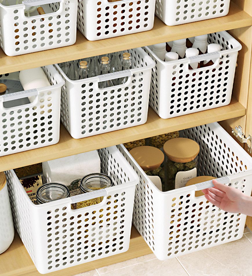 BlushBite® Set of 6 Multipurpose Bedroom Storage Basket F104