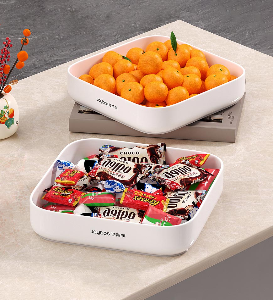 BlushBite® Snack Tray Round Rectangular Z69