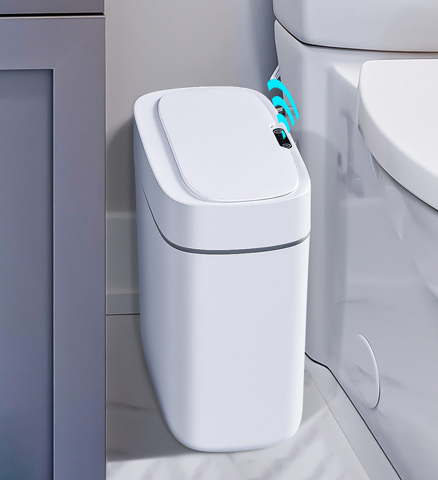 BlushBite® 2.5Gal Automatic Trash Can Waterproof Narrow Bathroom Z70