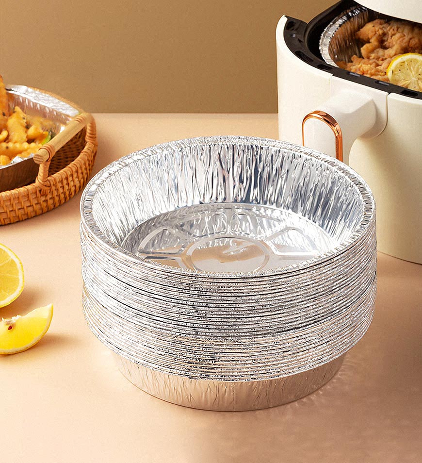 BlushBite® Round Aluminum Air Fryer Trays F53