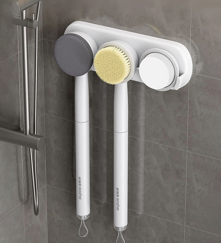 BlushBite® 3 in 1 Use Soft Back Brush Long Handle for Shower Z74