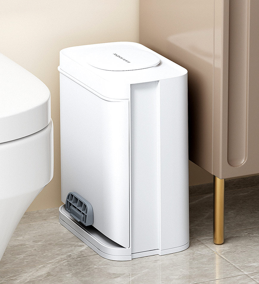 BlushBite® 4.2 Gal Step Trash Can with Small Lid and Hand Free Foot Pedal