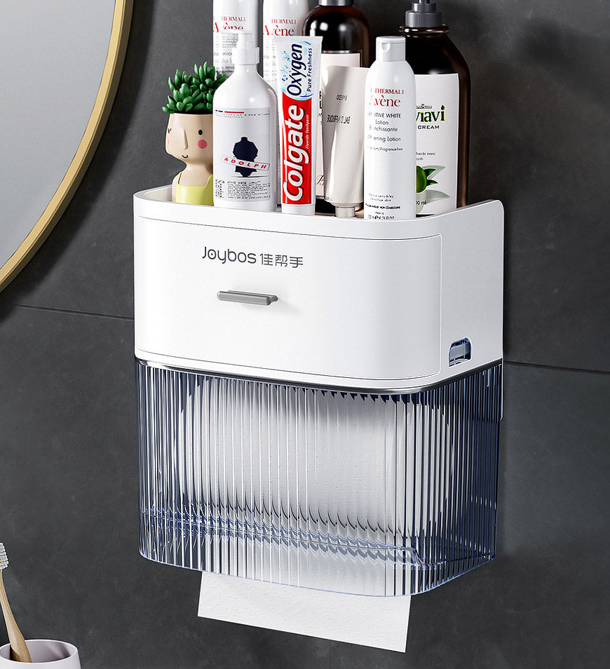BlushBite® Toilet Paper Box with Drawer and Viewing Window Z163