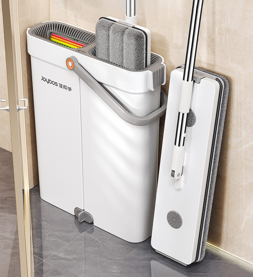 BlushBite® 2 Pcs Large Flat Floor Mop and Bucket Set With Upgrade Wringer Set Z41