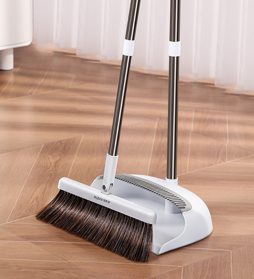 BlushBite® Broom and Dustpan Set with 130 cm Adjustable Long Handle Z158