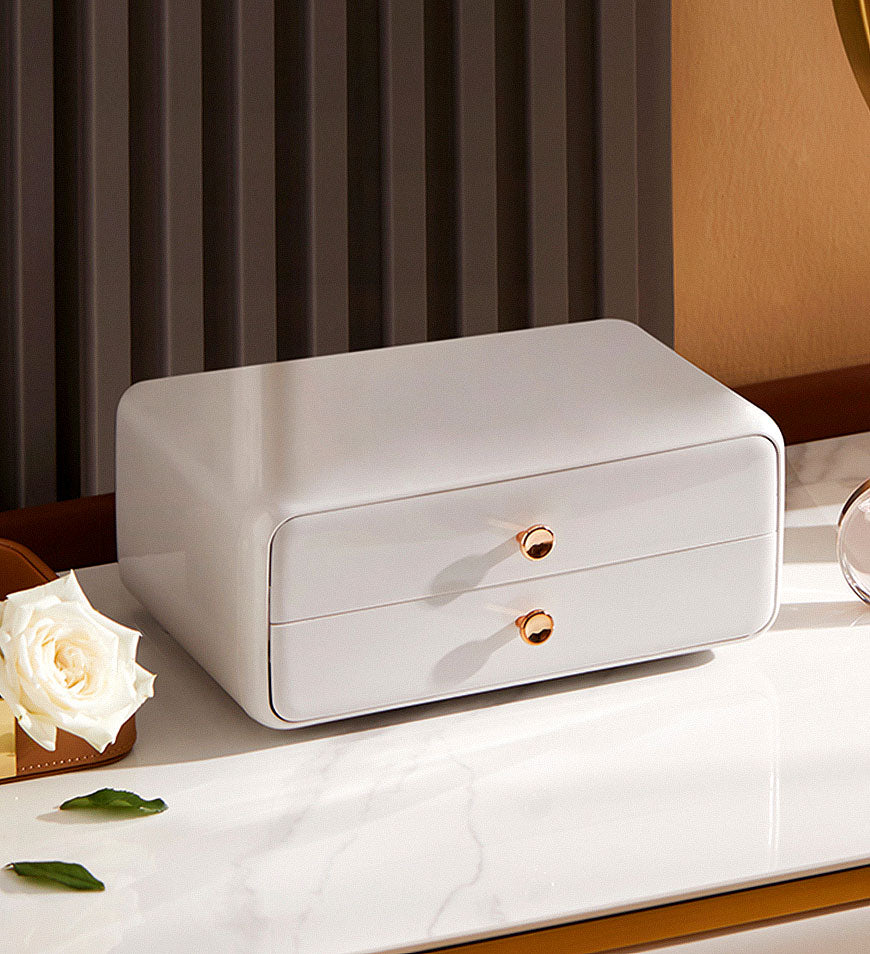 BlushBite® High Quality Large Capacity Cosmetics Storage Box with Drawer