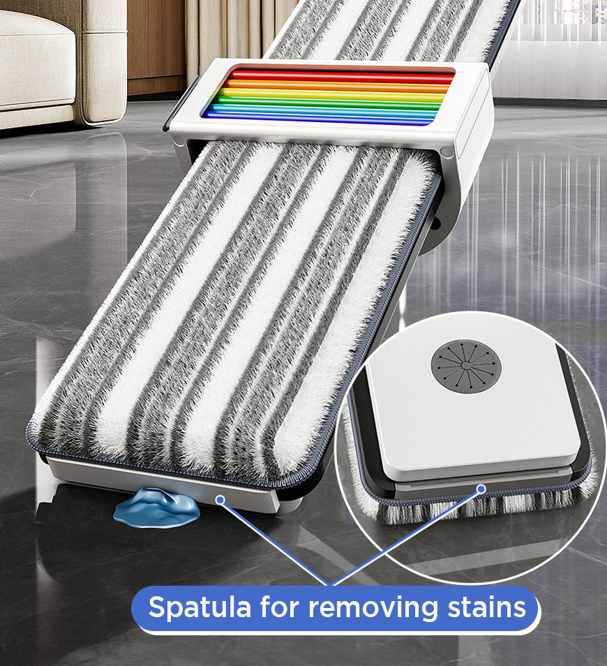BlushBite® Adjustable Wet And Dry Floor Flat Mop With 2 Washable Pads Z44
