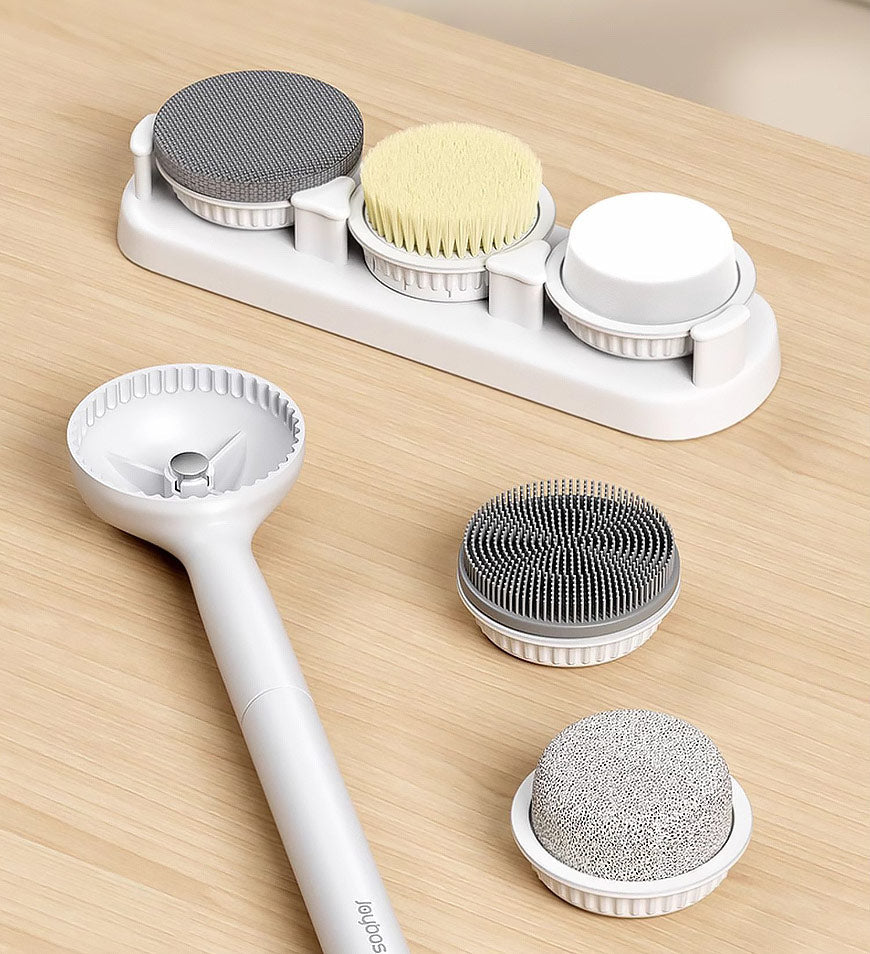 BlushBite® 3 in 1 Use Soft Back Brush Long Handle for Shower Z74