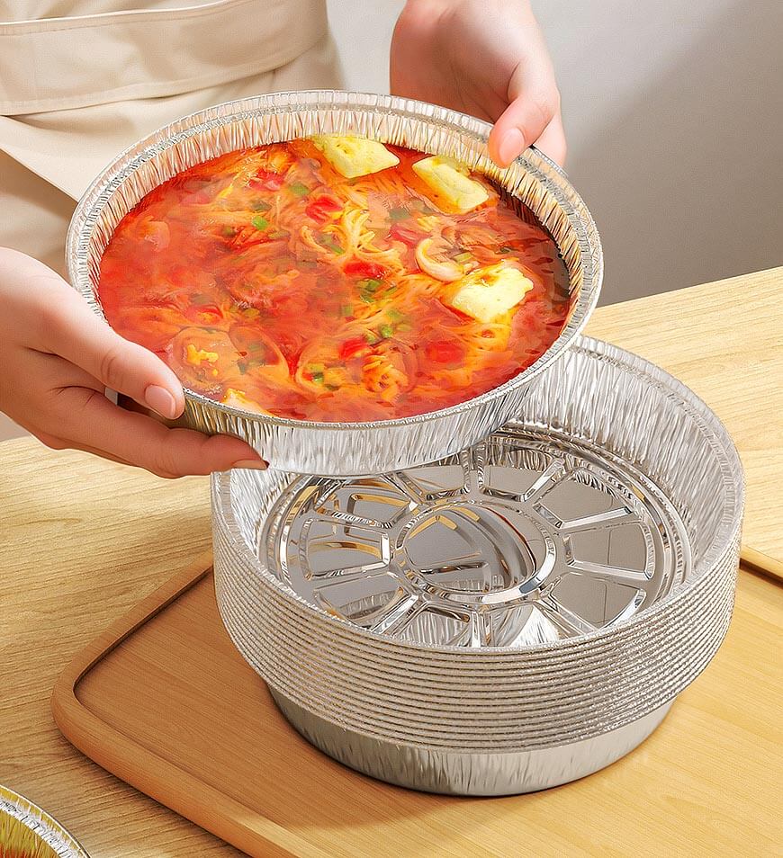 BlushBite® Round Aluminum Air Fryer Trays F53