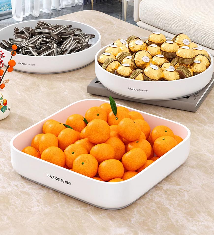 BlushBite® Snack Tray Round Rectangular Z69