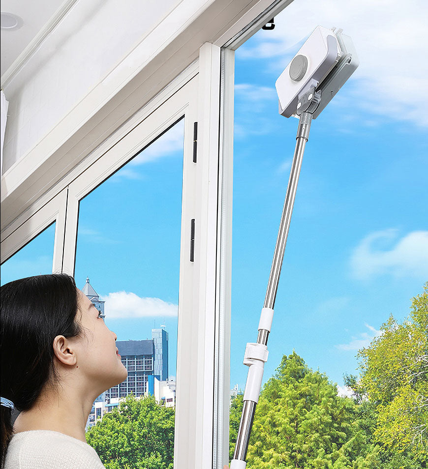 BlushBite® Rectangle Double-Sided Magnetic Telescopic Rod Window Cleaner