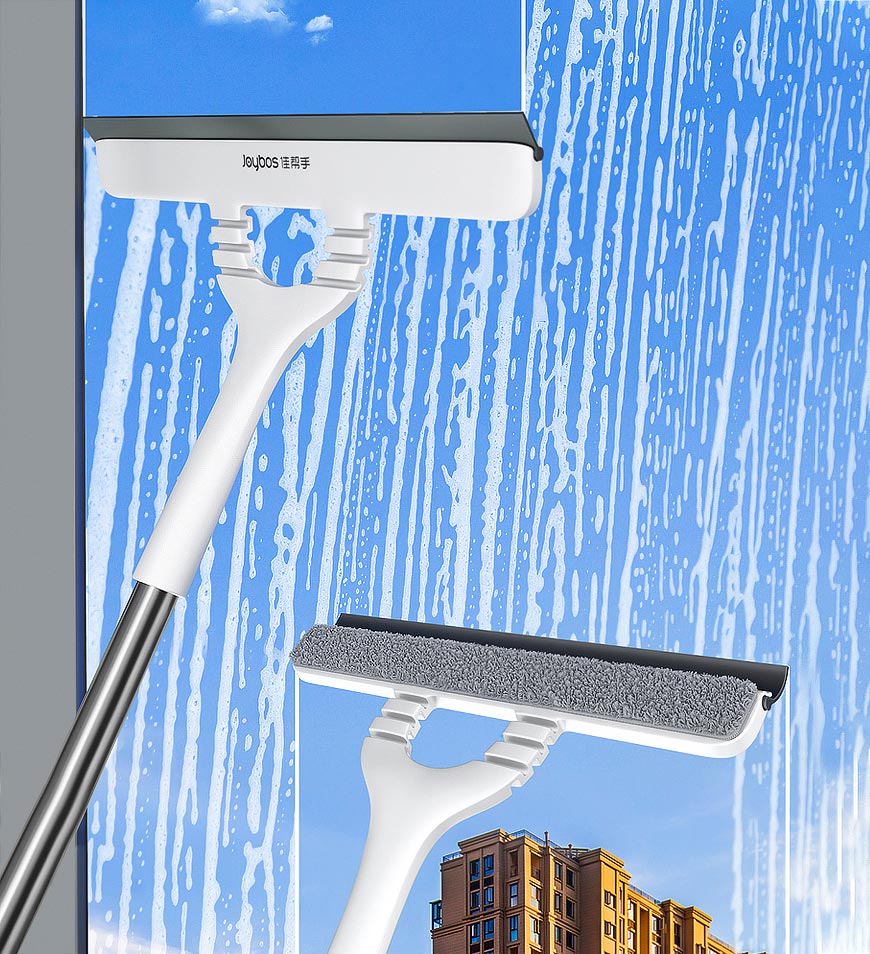 BlushBite® 2 In 1 Window Cleaning Combo Tool With 43 Inch Extension Pole Z34