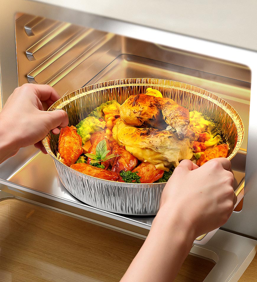 BlushBite® Round Aluminum Air Fryer Trays F53