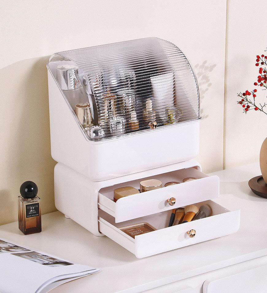 BlushBite® High Quality Large Capacity Cosmetics Storage Box with Drawer