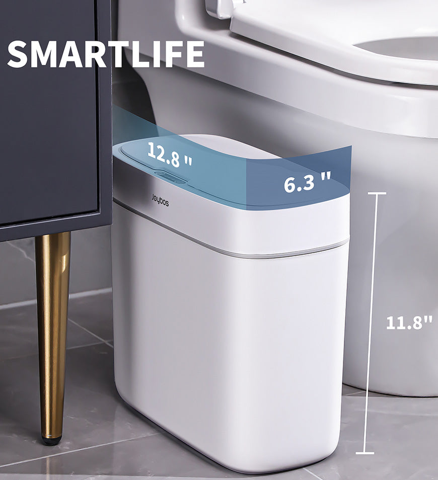BlushBite® 2.5Gal Automatic Trash Can Waterproof Narrow Bathroom Z70