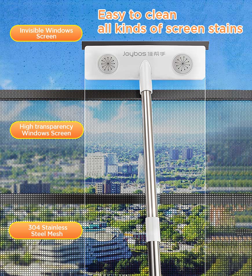 BlushBite® All Purpose Screen Window Cleaner Brush with Scraper Z134