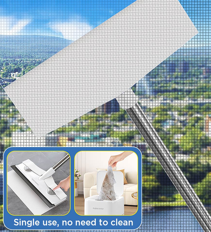 BlushBite® All Purpose Screen Window Cleaner Brush with Scraper Z134
