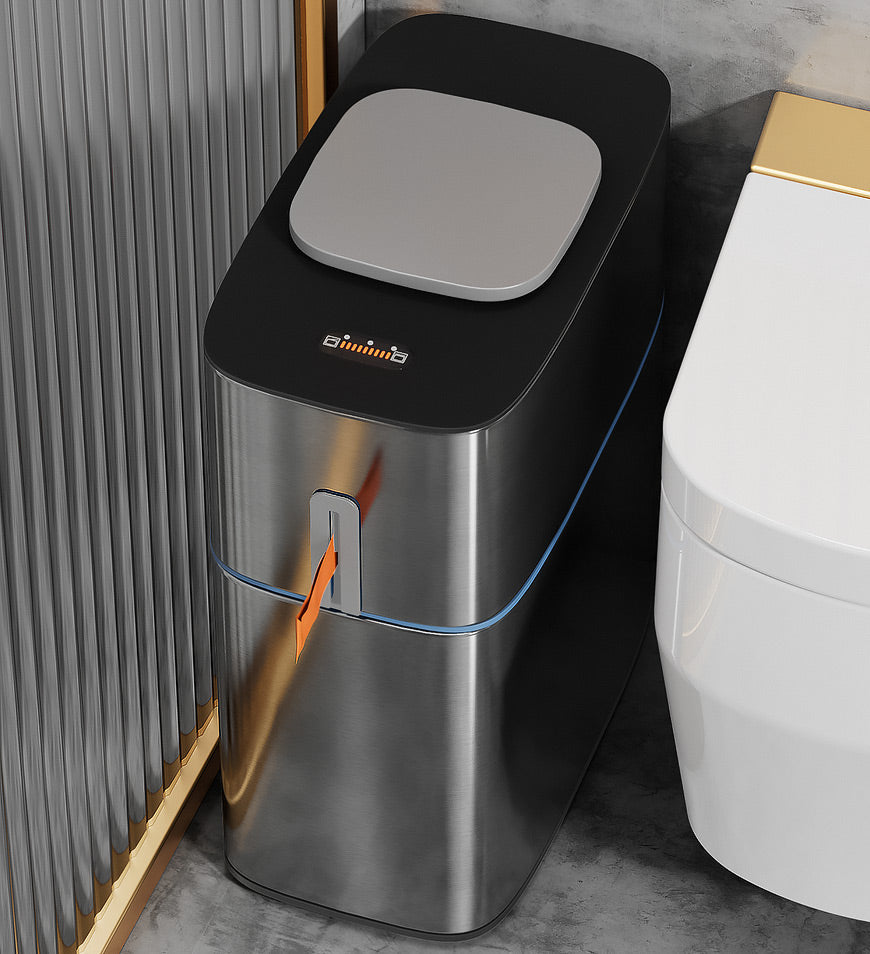 BlushBite® 4.5 GalStainless Steel Automatic Touchless Infrared Motion Sensor Trash Can